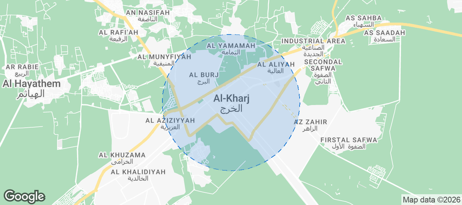 Al Kharj Airbnb map